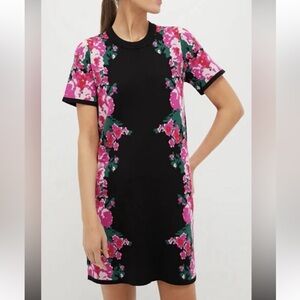 Tuckernuxk climbing roses knit dress